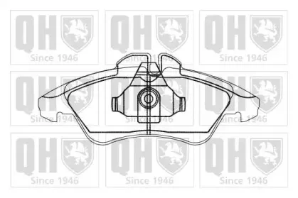 Комплект тормозных колодок, дисковый тормоз QUINTON HAZELL купить