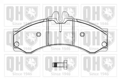 Комплект тормозных колодок, дисковый тормоз QUINTON HAZELL купить