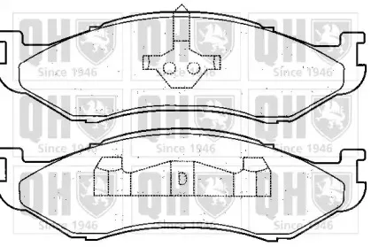 Комплект тормозных колодок, дисковый тормоз QUINTON HAZELL купить