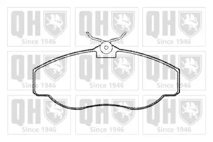 Комплект тормозных колодок, дисковый тормоз QUINTON HAZELL купить