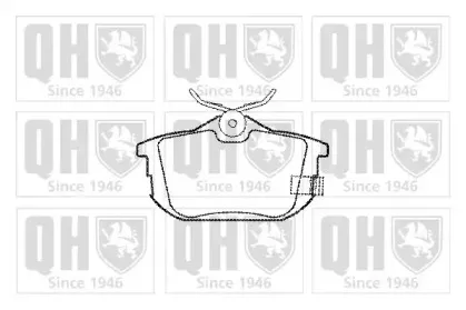 Комплект тормозных колодок, дисковый тормоз QUINTON HAZELL купить
