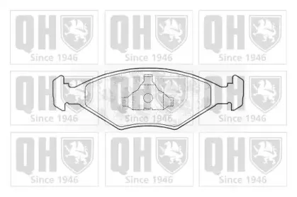 Комплект тормозных колодок, дисковый тормоз QUINTON HAZELL купить