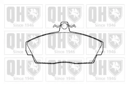 Комплект тормозных колодок, дисковый тормоз QUINTON HAZELL купить