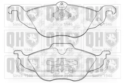 Комплект тормозных колодок, дисковый тормоз QUINTON HAZELL купить