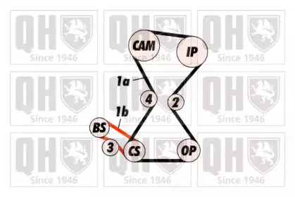Комплект ремня ГРМ QUINTON HAZELL купить