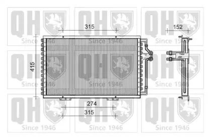 Конденсатор, кондиционер QUINTON HAZELL купить