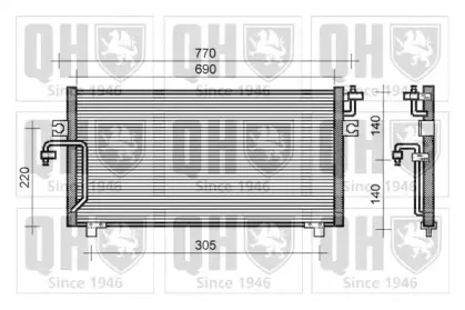 Конденсатор, кондиционер QUINTON HAZELL купить