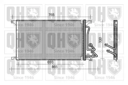 Конденсатор, кондиционер QUINTON HAZELL купить