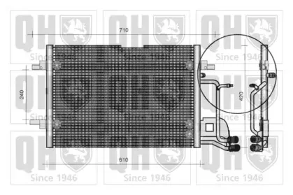 Конденсатор, кондиционер QUINTON HAZELL купить