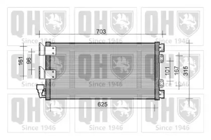 Конденсатор, кондиционер QUINTON HAZELL купить