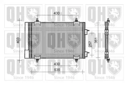 Конденсатор, кондиционер QUINTON HAZELL купить