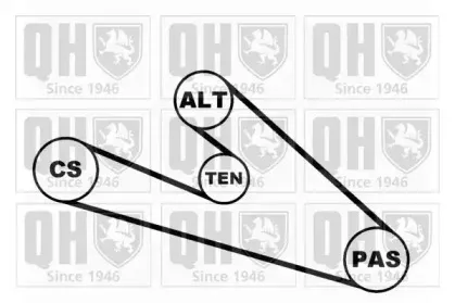 Поликлиновой ременный комплект QUINTON HAZELL купить