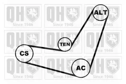 Поликлиновой ременный комплект QUINTON HAZELL купить