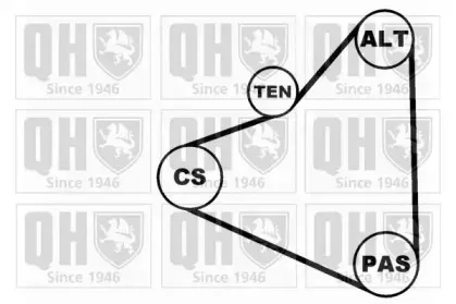 Поликлиновой ременный комплект QUINTON HAZELL купить
