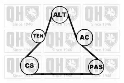 Поликлиновой ременный комплект QUINTON HAZELL купить