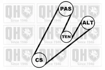Поликлиновой ременный комплект QUINTON HAZELL купить