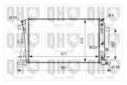 Радиатор, охлаждение двигателя QUINTON HAZELL купить