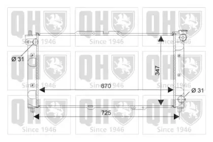 Радиатор, охлаждение двигателя QUINTON HAZELL купить