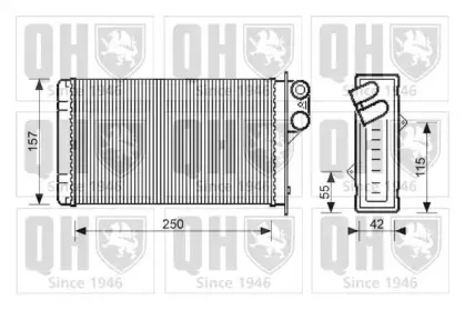 Теплообменник, отопление салона QUINTON HAZELL купить