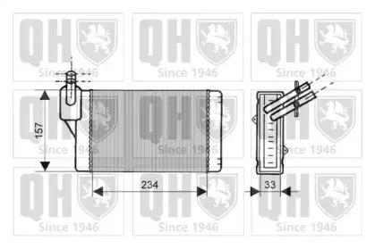 Теплообменник, отопление салона QUINTON HAZELL купить