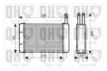 Теплообменник, отопление салона QUINTON HAZELL купить