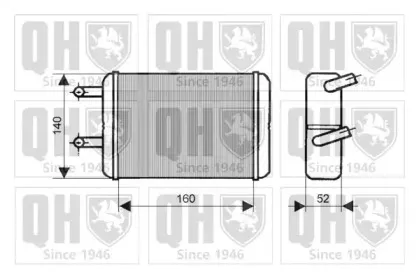 Теплообменник, отопление салона QUINTON HAZELL купить