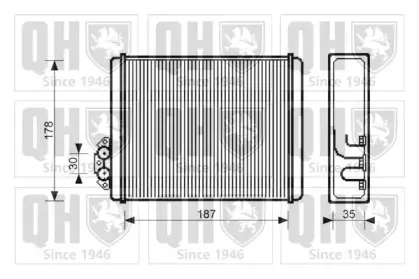 Теплообменник, отопление салона QUINTON HAZELL купить