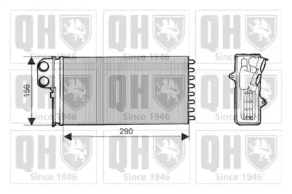 Теплообменник, отопление салона QUINTON HAZELL купить