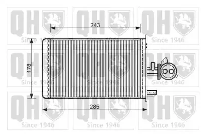 Теплообменник, отопление салона QUINTON HAZELL купить