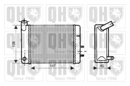 Теплообменник, отопление салона QUINTON HAZELL купить