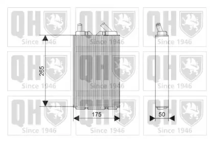 Теплообменник, отопление салона QUINTON HAZELL купить