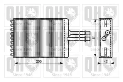 Теплообменник, отопление салона QUINTON HAZELL купить