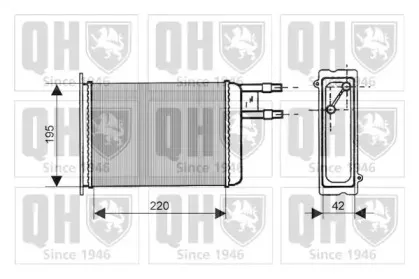 Теплообменник, отопление салона QUINTON HAZELL купить