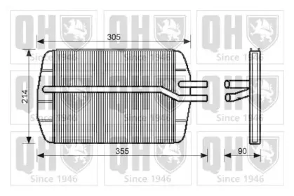 Теплообменник, отопление салона QUINTON HAZELL купить