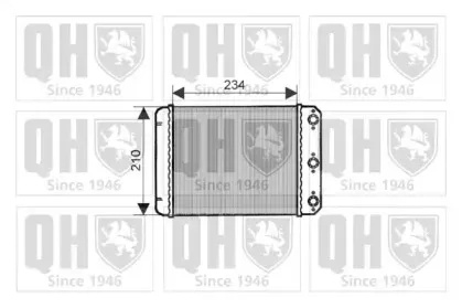 Теплообменник, отопление салона QUINTON HAZELL купить