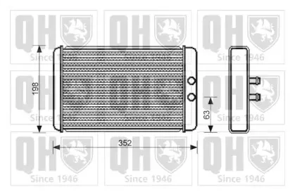 Теплообменник, отопление салона QUINTON HAZELL купить