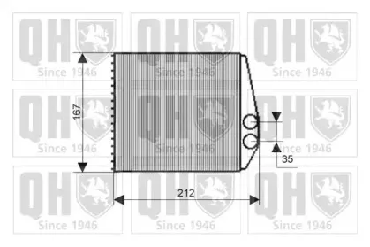 Теплообменник, отопление салона QUINTON HAZELL купить