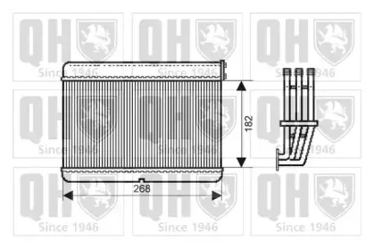 Теплообменник, отопление салона QUINTON HAZELL купить