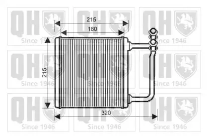 Теплообменник, отопление салона QUINTON HAZELL купить