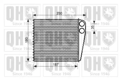 Теплообменник, отопление салона QUINTON HAZELL купить