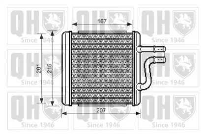 Теплообменник, отопление салона QUINTON HAZELL купить