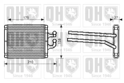 Теплообменник, отопление салона QUINTON HAZELL купить