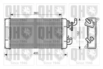 Теплообменник, отопление салона QUINTON HAZELL купить
