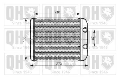Теплообменник, отопление салона QUINTON HAZELL купить