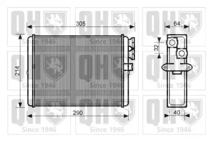 Теплообменник, отопление салона QUINTON HAZELL купить