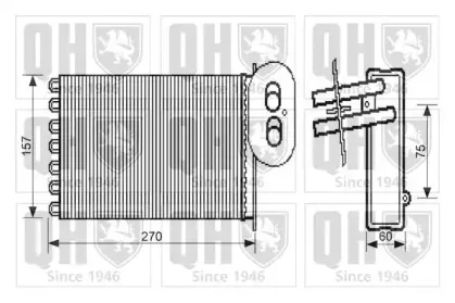 Теплообменник, отопление салона QUINTON HAZELL купить