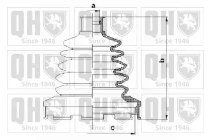 Комплект пылника, приводной вал QUINTON HAZELL купить