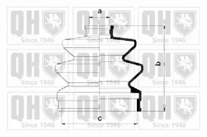 Комплект пылника, приводной вал QUINTON HAZELL купить