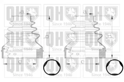 Комплект пылника, приводной вал QUINTON HAZELL купить