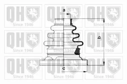 Комплект пылника, приводной вал QUINTON HAZELL купить